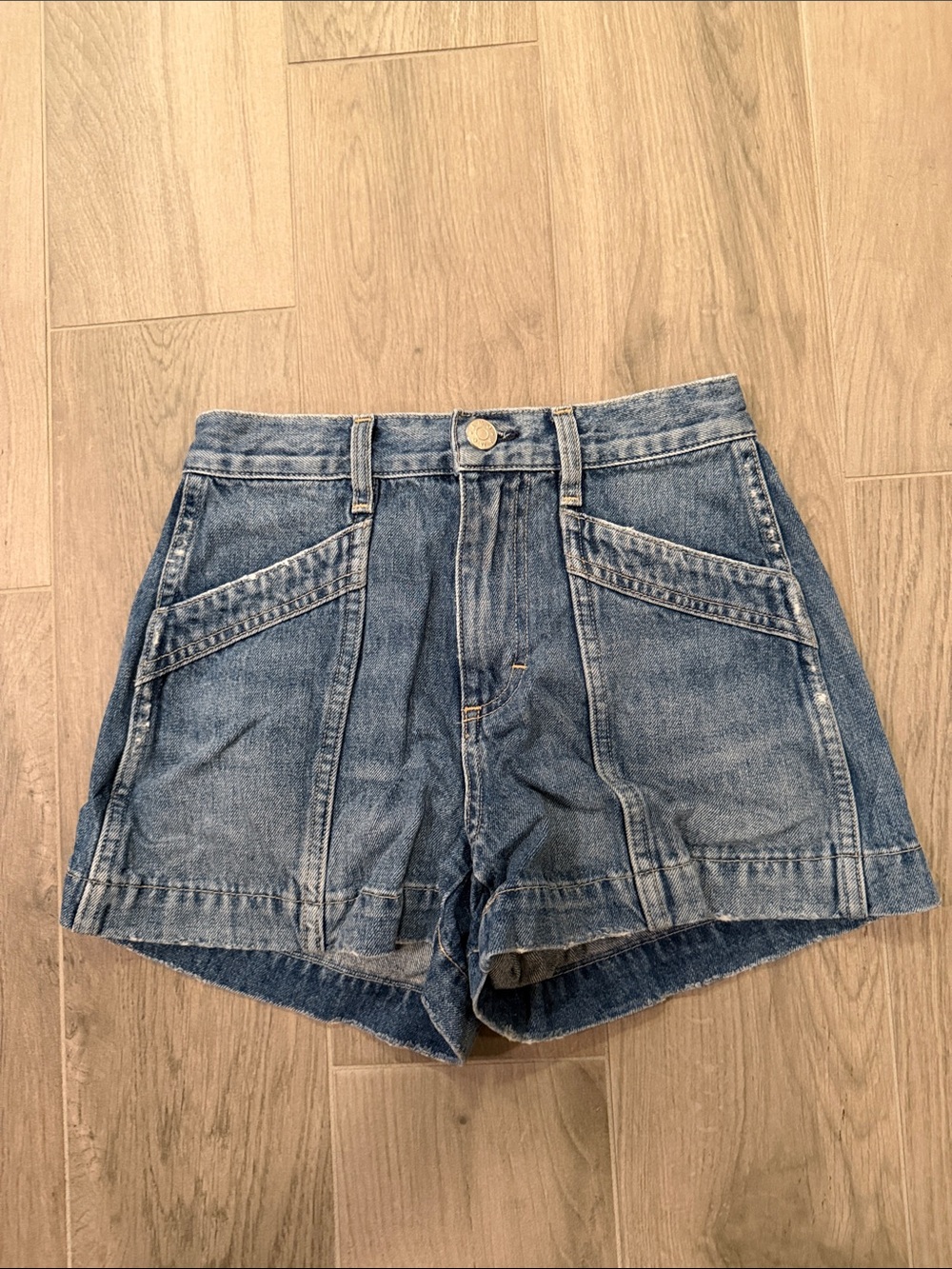 AMO Denim High-Rise Women’s Shorts in Blue Size 23
